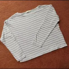 ✿アースミュージック＆エコロジー✿　ボートネック長袖カットソー　M