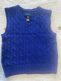 POLO RALPH LAUREN ケーブル編み Vネックベスト 3/3T
