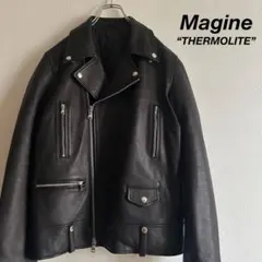 Magine マージン レザージャケット ダブルライダース 中綿キルティングのサムネイル
