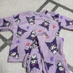 Kuromi キャラクター柄 パジャマ 紫色