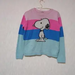 スヌーピー ニット セーター キャラクター カラフル