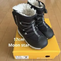 ムーンスター あたたかブーツ　スノーブーツ　ブラック 17.0cm