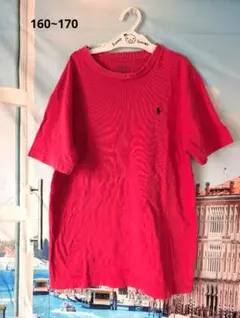 ラルフローレン ポニー刺繍Tシャツ フェードレッド L 古着のサムネイル