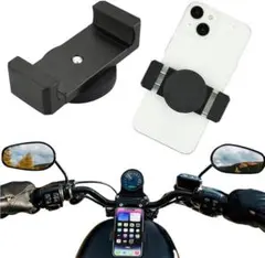 スマホホルダー マグネット仕様 SNS撮影用 バイク用 燃料タンク設置可のサムネイル