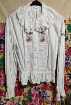 PINK HOUSE　刺繍　ブラウス