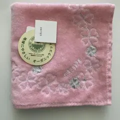 CELINE ピンク タオルハンカチ