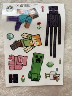 【Minecraft】 ☆新品未使用☆シール ステッカー 村人 クリーパー