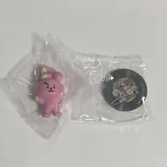 びっくらぽん　BT21 COOKY オリジナルフィギュア　アクリルステッカー