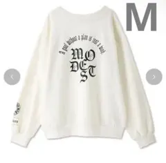 アベイル　ホワイト ロゴプルオーバートレーナーSUREVE Shoko M 完売