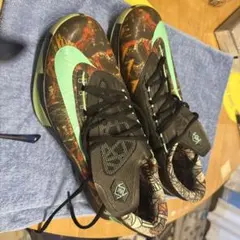 Nike kd6 バスケットボールシューズ ブラック/グリーン ケビンデュラント