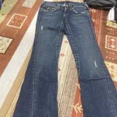 ブーツカットデニム・フレアデニム ダークブルー