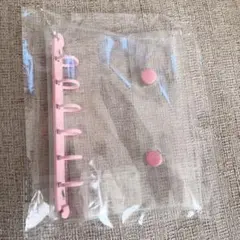 シール帳　A7 バインダー　6穴　ピンク