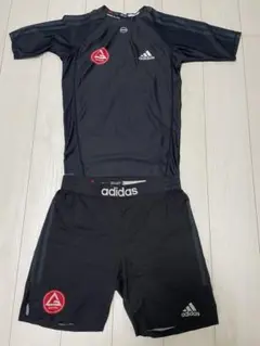 グレイシーバッハ×adidas ラッシュガードショーツ・Tシャツ3点セット　L