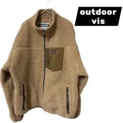 OUTDOOR フリースジャケット ベージュ