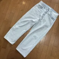 WYM ライトブルーデニムストレートパンツ