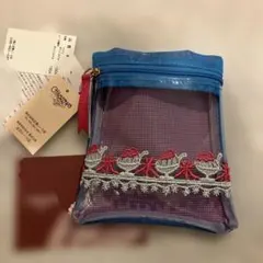 近沢レース　かき氷　ポーチ&カード型ミラー　3点セット 近沢レース かき氷 ポーチ&カード型ミラー 3点セット