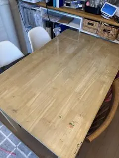 木製ダイニングテーブル 大きめ ナチュラルウッド