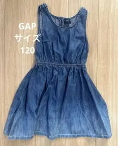 GAP デニムノースリーブワンピース/120