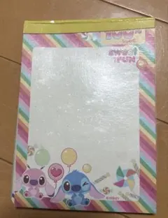 スティッチ メモ帳 ディズニー