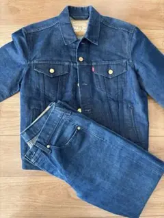 グ*ン様 レア(金糸使用)Levi's リーバイス　デニムセットアップ
