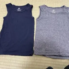 ノースリーブタンクトップ2枚セット 100cm