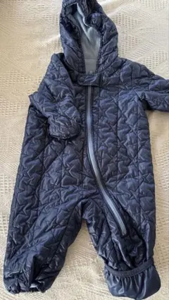 UNIQLO ウォームパデッドオールインワン 60サイズ　青色