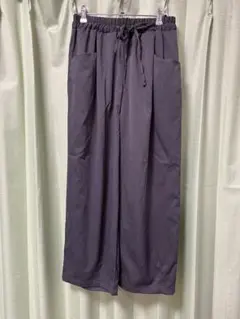 新品 SEASON REASON ワイドパンツ 中灰 Lサイズ