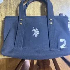 U.S. POLO ASSN. キャンバストートバッグ ブラックのサムネイル