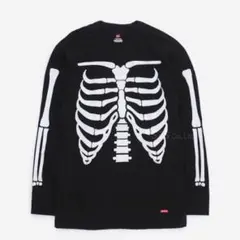supreme Hanes スケルトンプリント 長袖Tシャツ M - メルカリ