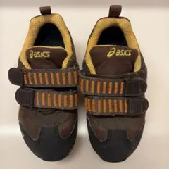 GORE-TEX asics スニーカー 16cm 茶色/オレンジ　防水
