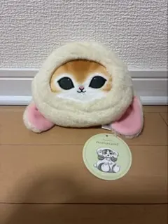 mofusand ロップイヤーうさにゃん　ダイカットポーチ黄色