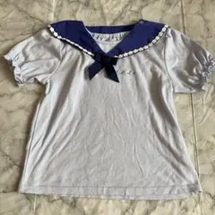 【A4195】axes femme kids/セーラーカラー /半袖/140㎝