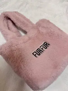 furfur エコファートートバッグ ピンク　ファーファー　ショルダーバッグ
