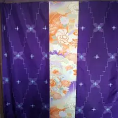 正絹着物生地で、のれん(ハンド メイド) 3500⇒3300値下げしました