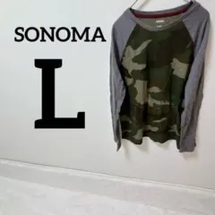 美品✨SONOMA 【L】迷彩柄 長袖Tシャツ 春服　秋服　シンプル
