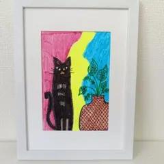 原画一点物】心に還る時間｜キャンバス 猫の絵 Original Cat Art