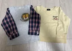 【中古品】プティマイン　ラキエーベ　100 長袖　2枚セット