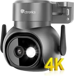 4K・800万画素】防犯カメラ 屋外 ソーラー 24時間常時監視 AI人体検知