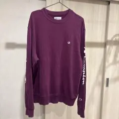 Champion パープル トレーナー 長袖