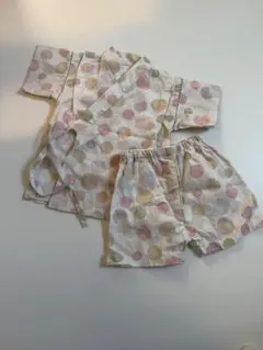 和ごころんちゃん 水玉模様 甚平 100cm