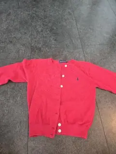 【RALPH LAUREN キッズ カーディガン 110 レッド】
