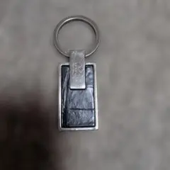 Gucci ブラックレザー キーリング