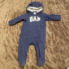 GAP フード付きロンパース ネイビー