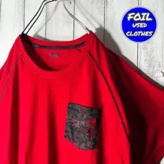 【US古着 XL】AND1 ラグラン ポケットTシャツ 赤