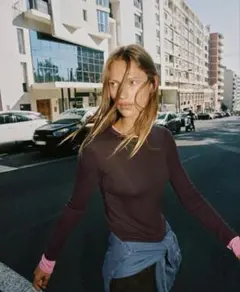 ZARA ダブルコントラストTシャツ