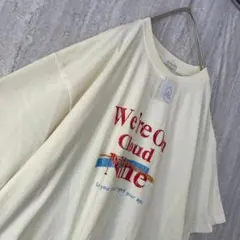 【新品タグ付】 レディースTシャツ ロゴ コットン オーバーサイズ アイボリーのサムネイル