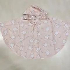 ミッフィー ポンチョ レインコート90cm ピンク　西松屋