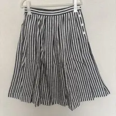 MARGARET HOWELL ストライプ フレアスカート