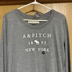 Abercrombie&Fitch アバクロ　ロンT グレー