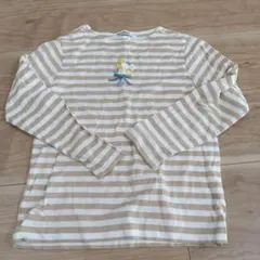 familiar ストライプ 長袖カットソー130